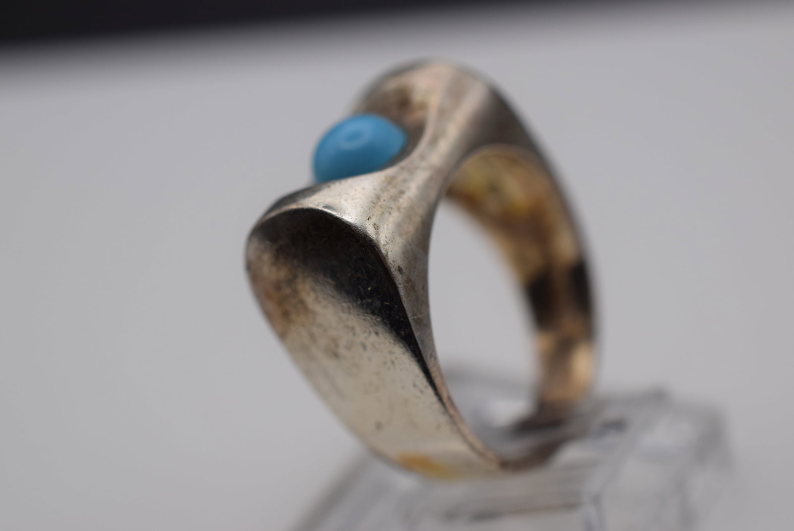 Modernist Sterling Silver Heavy Modernist Sterling Silver 925 Ring Size 7.25 Lot Fi 715 (1 of 3)