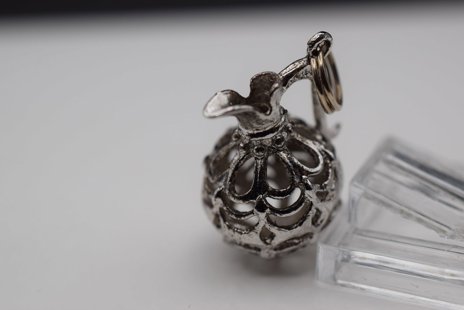 Ornate Jug Charm Pendant Sterling Silver 925 Lot Fi 764: Ornate Jug Charm Pendant Sterling Silver 925