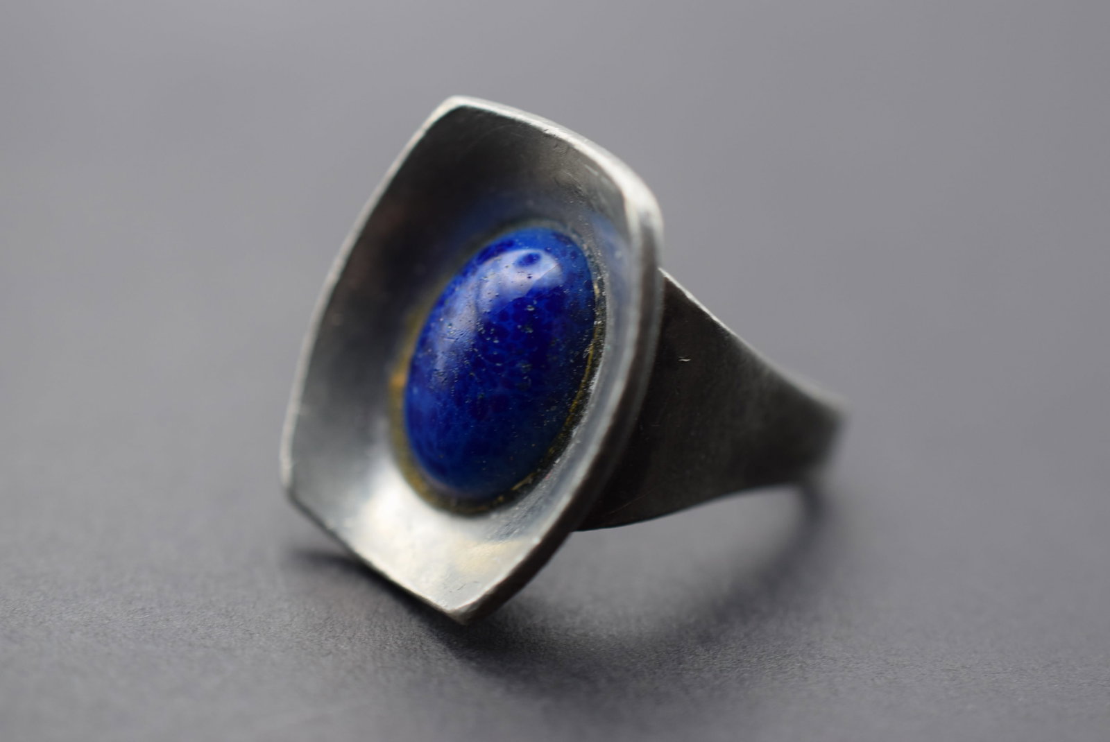 Jorgen Jensen Denmark Pewter Ring one size Vintage Signed Lot 899 (1 of 4)