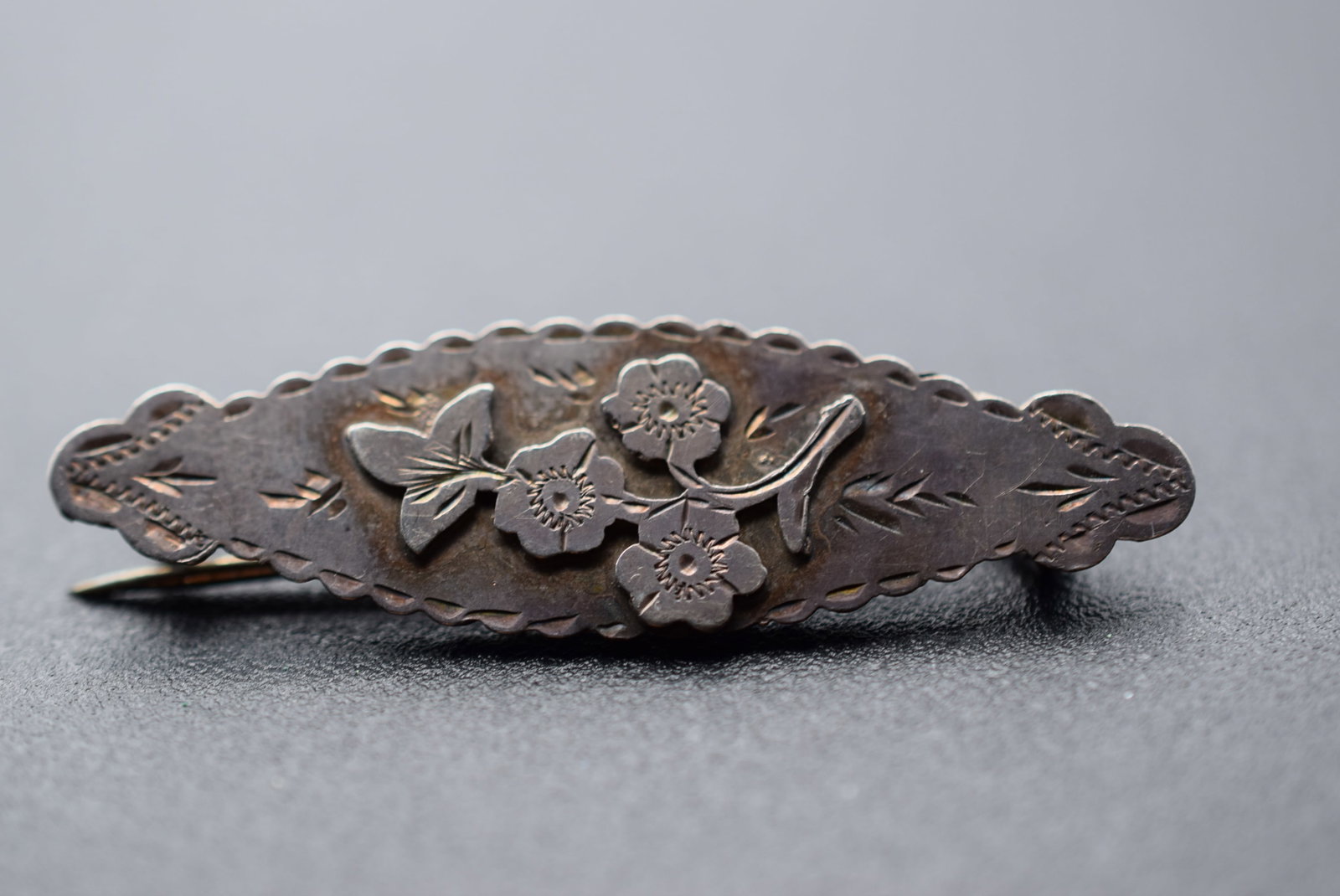 Edwardian British Hallmarked Sterling Brooch Pin Vintage Lot 956 (1 of 3)