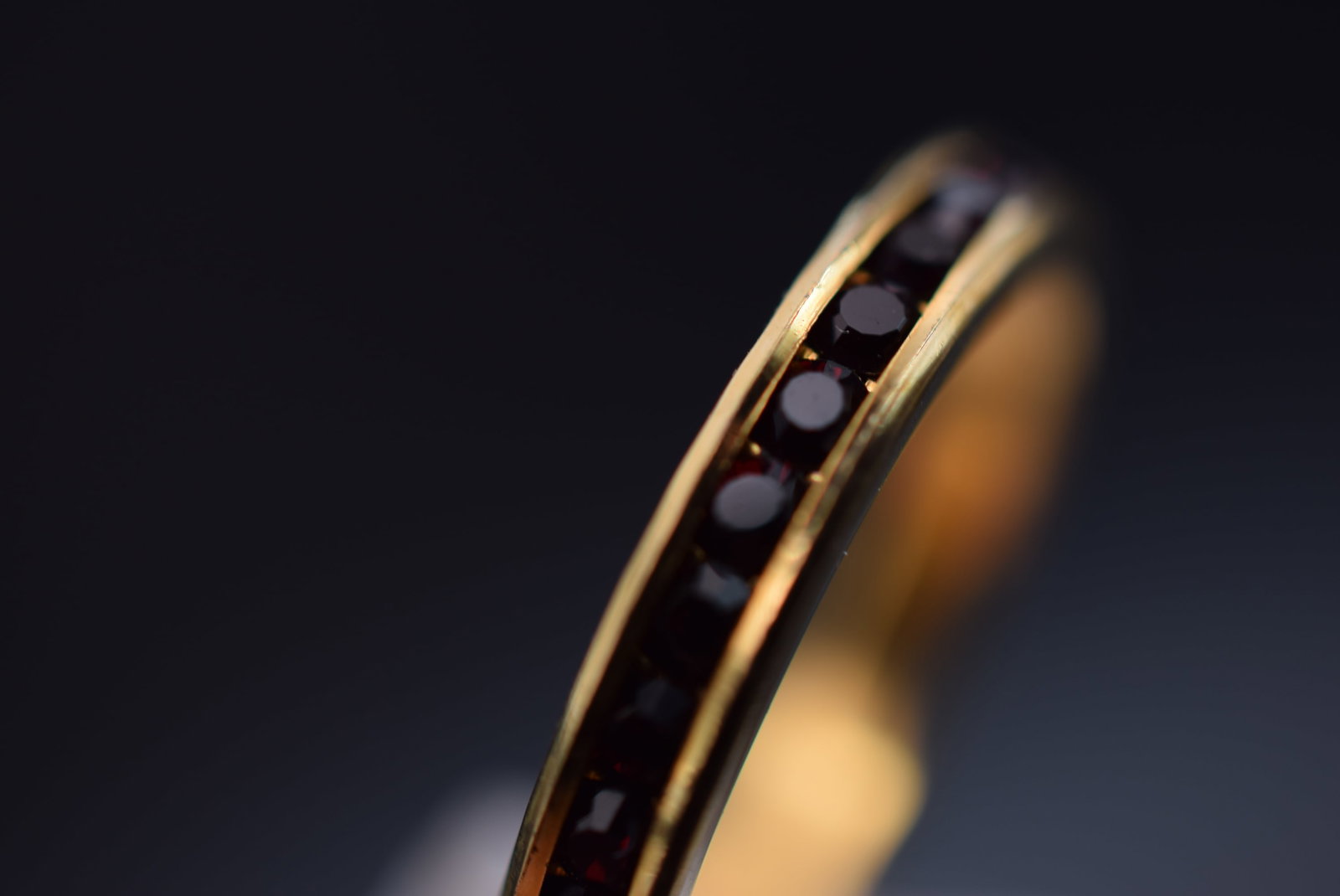 Black Eternity Ring Size 6.5 Lot Fi 983: Black Eternity Ring Size 6.5