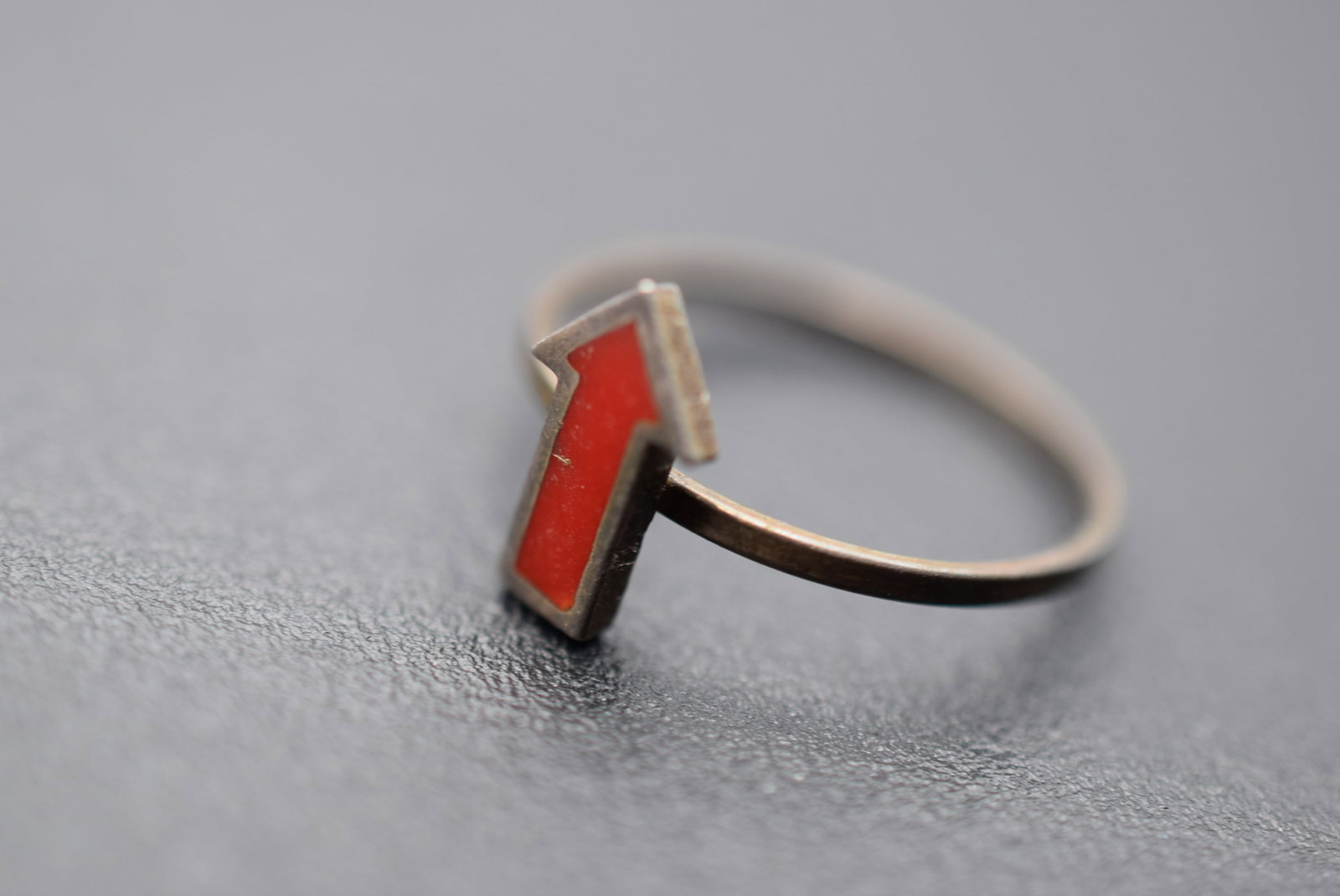 Red Arrow Silver Ring Size 5.25 Lot 986 (1 of 3)