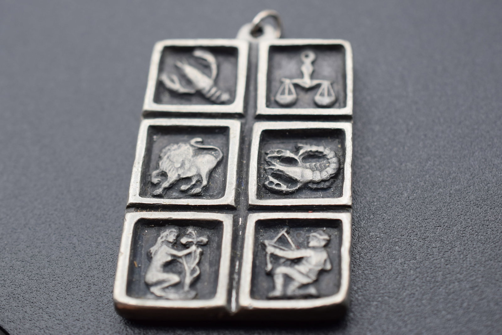 Tenn Zodiak Pendant Vintage Rune Tennesmed "TENN" Lot 1012: Tenn Zodiak Pendant Vintage Rune Tennesmed "TENN" measures 2" x 1 3/8"