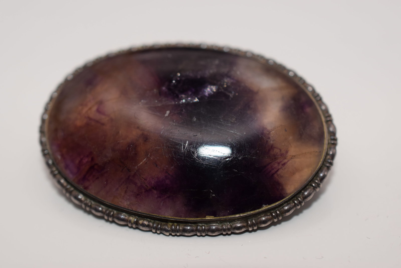 British England Sterling Silver Brooch Pin Quartz Amethyst Wow Lot Fi 1133 (1 of 2)