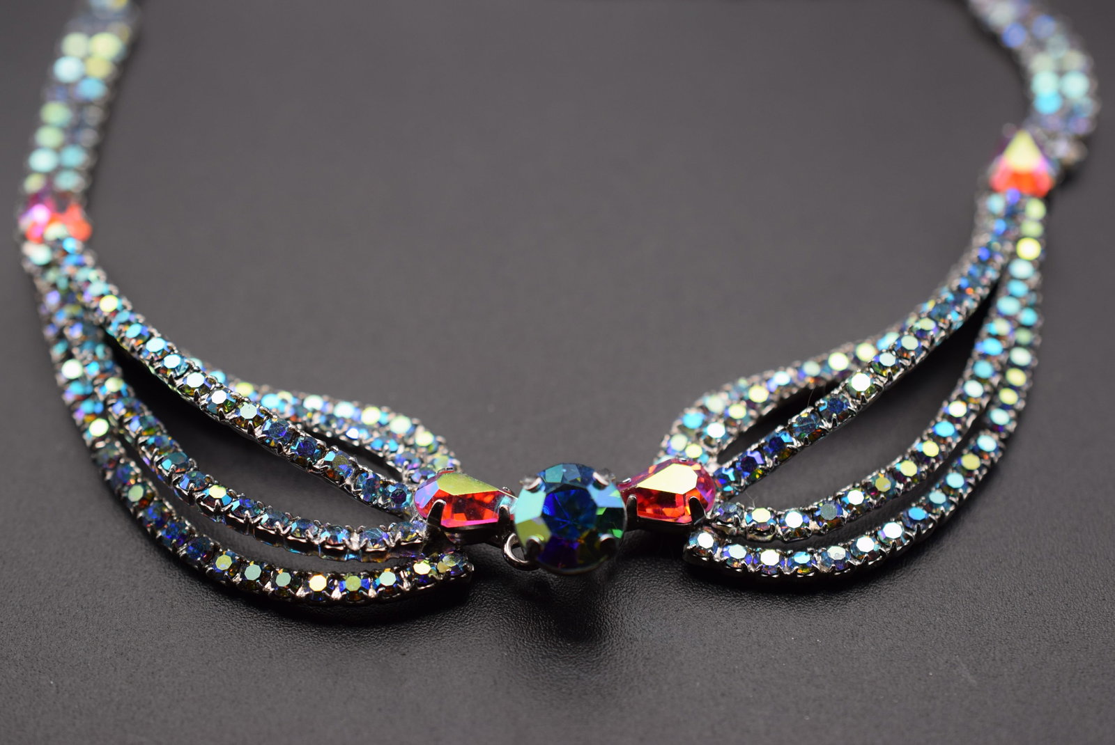 Jay Kel Original Rhinestone Vintage Necklace Lot HK 36: Jay Kel Original Rhinestone Vintage Necklace