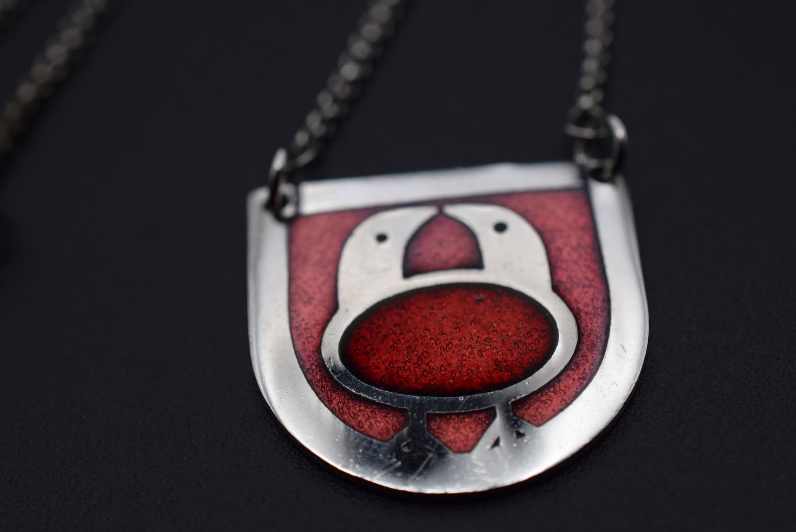De Passille Sylvestre Enamel Necklace Vintage Lot HK 40: De Passille Sylvestre Enamel Necklace Vintage