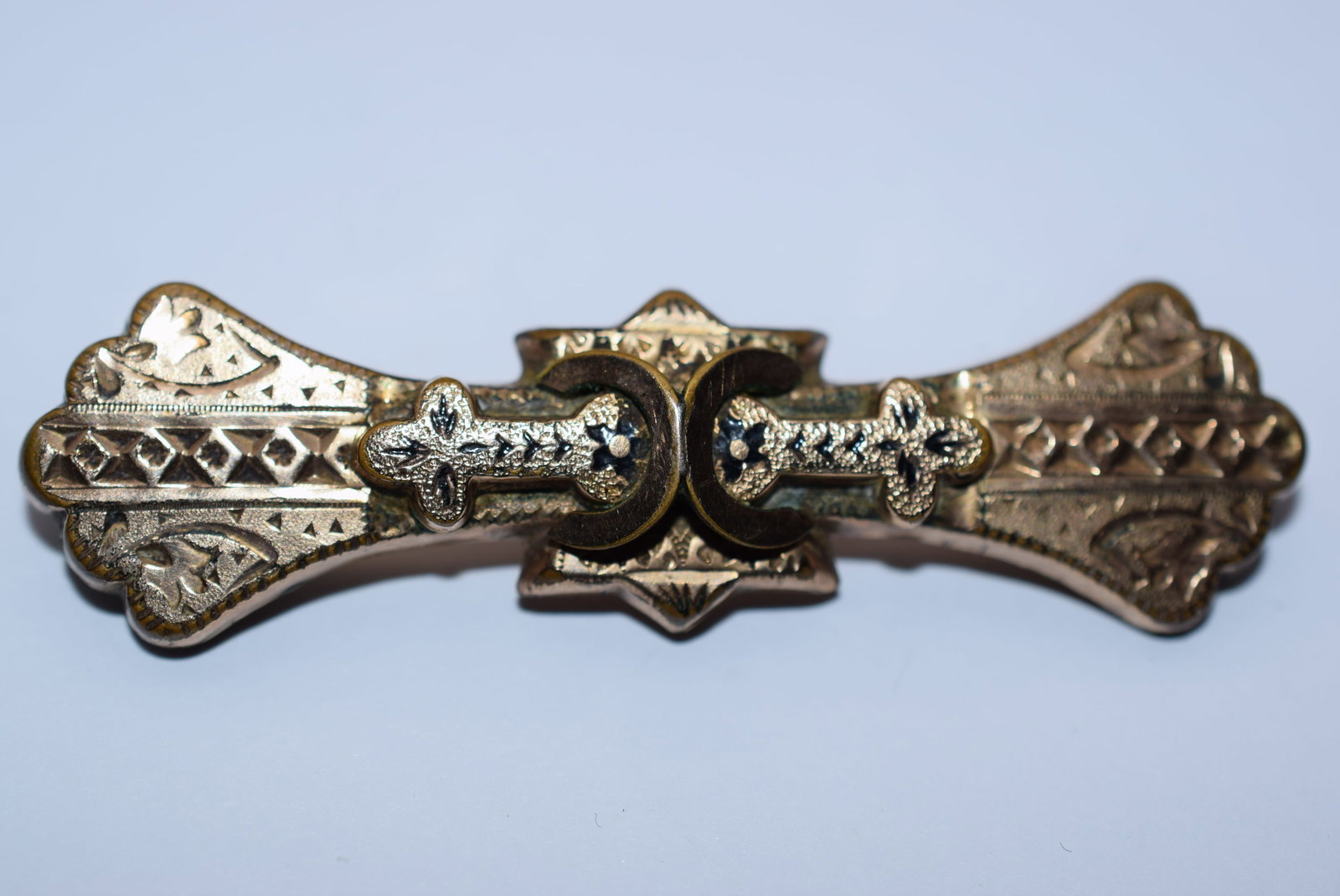 Victorian Intricate Bar Brooch Pin Beauty Vintage Lot EH 45 (1 of 3)