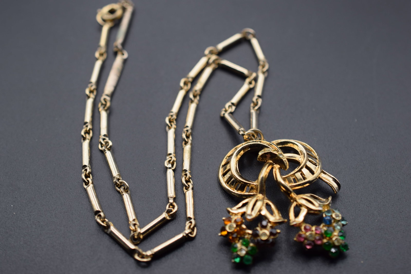 Vintage Necklace Rhinestone 1940's Lot HK 85 (1 of 2)