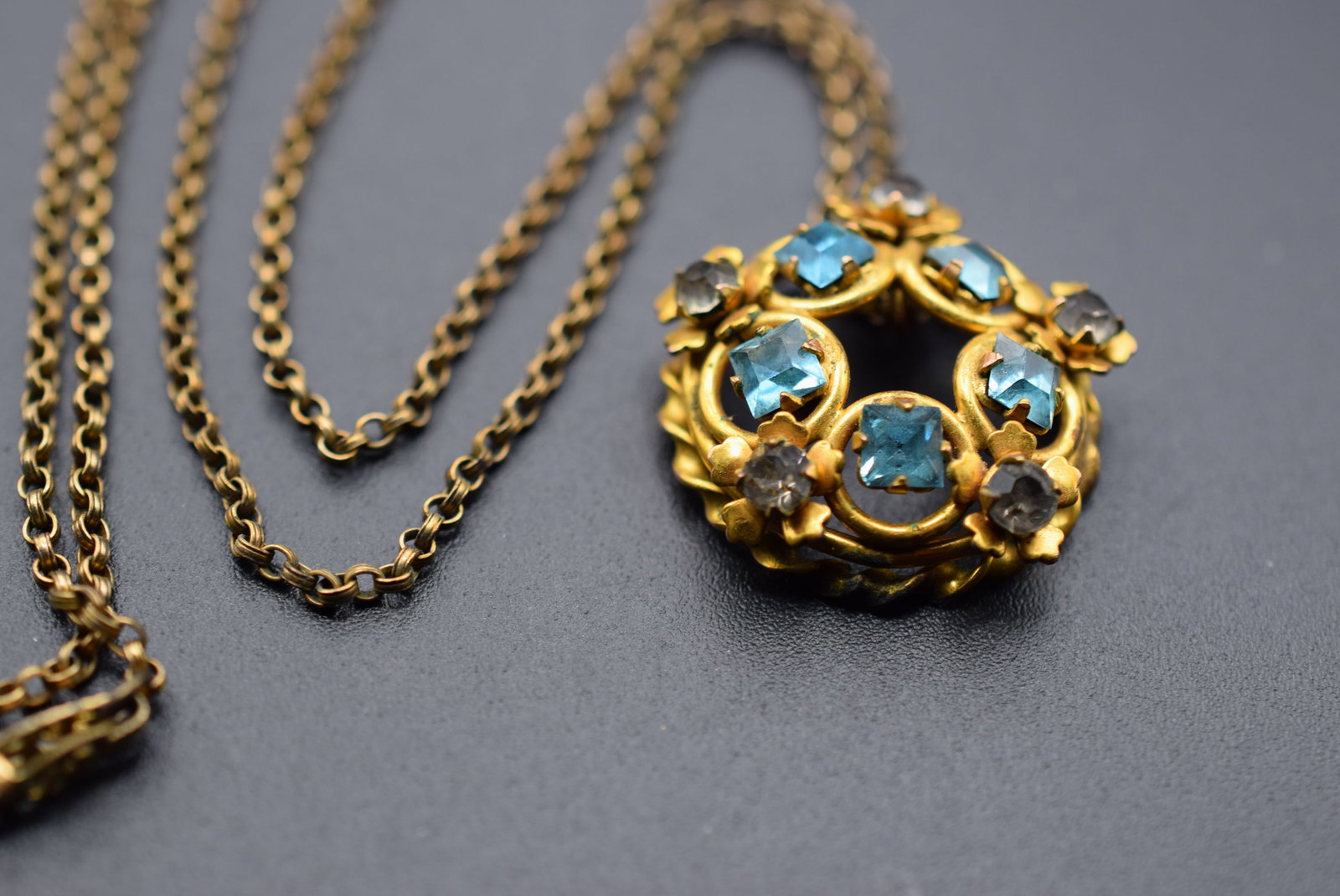 Vintage Necklace Rhinestone 1940's Lot HK 90 (1 of 2)