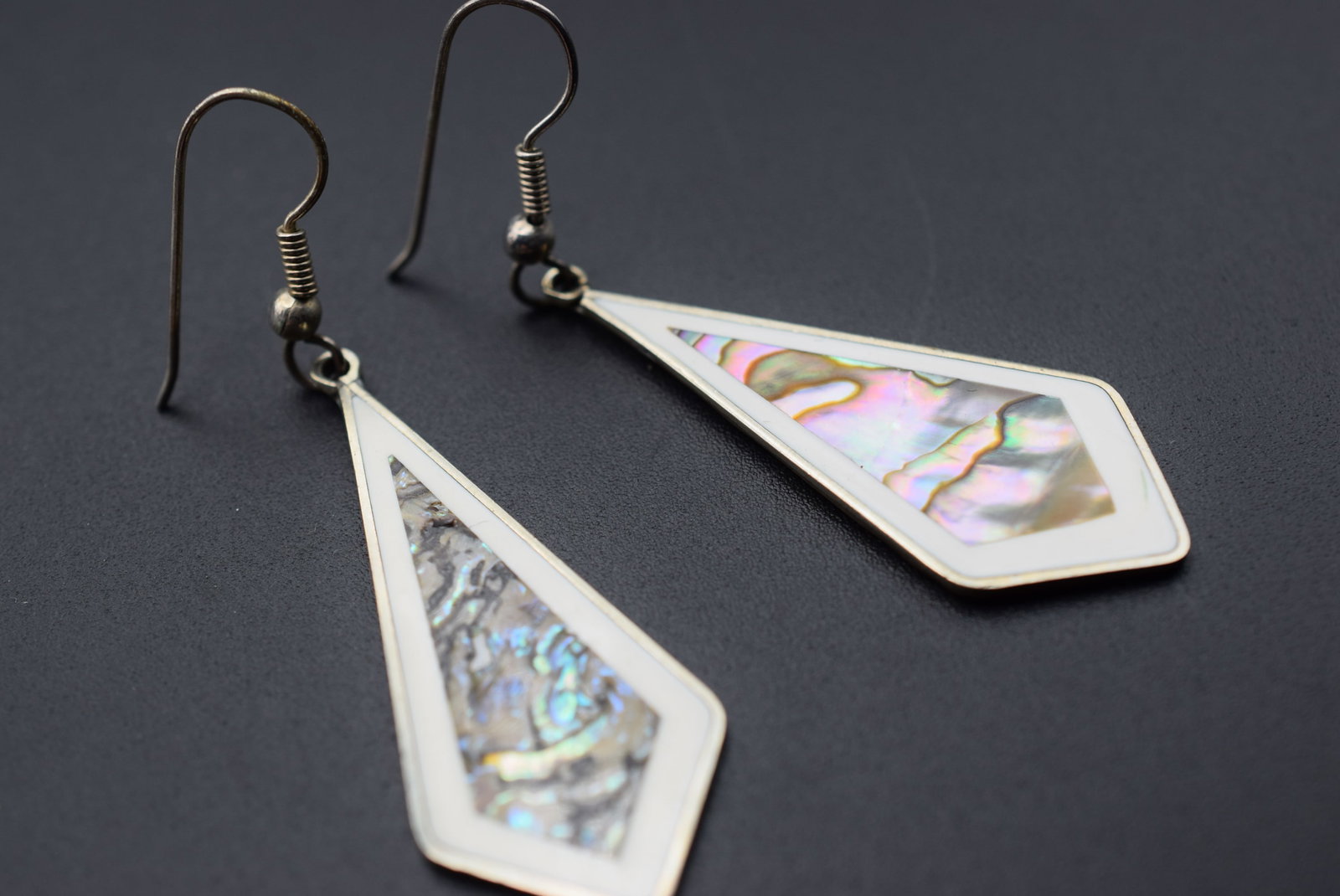 Vintage Earrings Pierced Abalone Lot HK 139 (1 of 2)