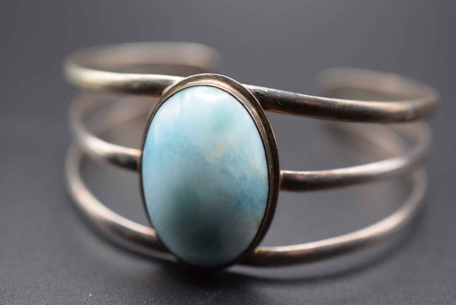 Larimar Sterling 25 gram Vintage Bracelet 925 Lot HK 165 (1 of 2)