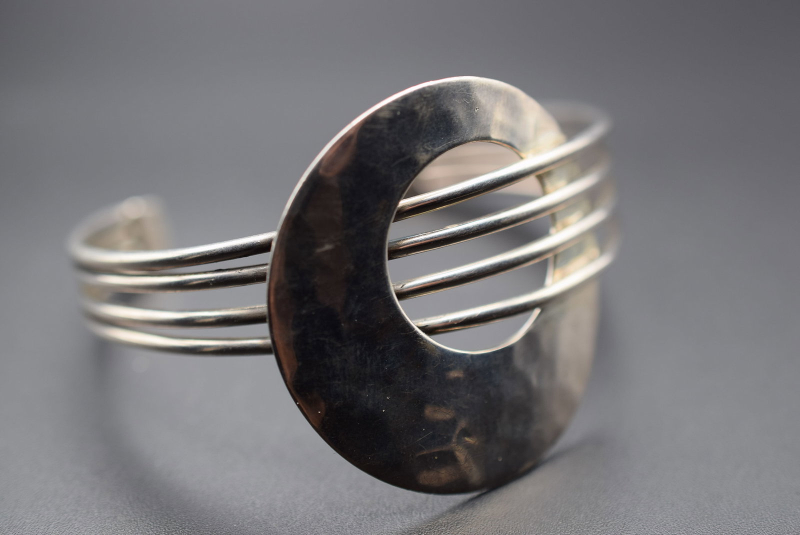 Sterling Silver 925 28 gram Modernist Bracelet Vintage Lot HK 329 (1 of 3)