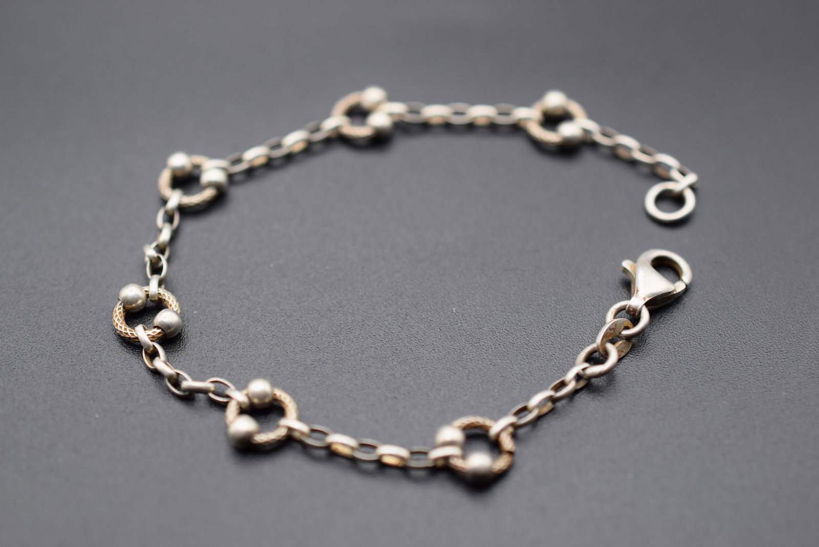 Sterling Silver 925 Signed Bracelet Vintage Lot HK 338: Sterling Silver 925 Signed Bracelet Vintage