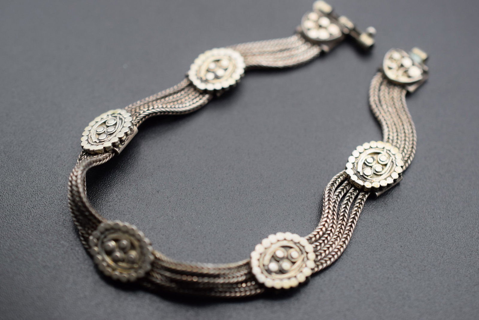 Bracelet Vintage 900 Sterling Silver 17.36 grams Lot HK 385 (1 of 3)