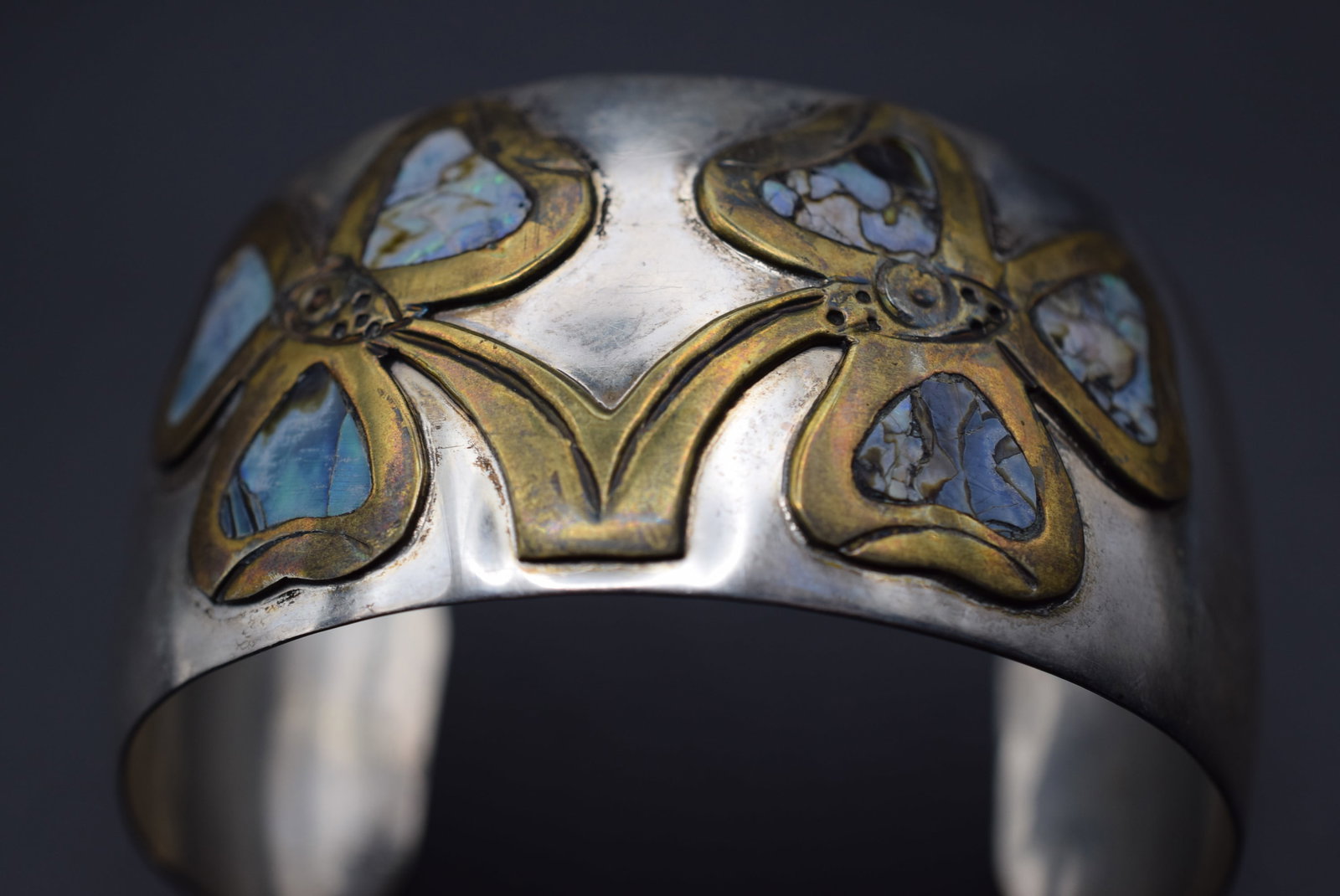 Lucky 3 Leaf Clover Sterling Silver 925 Signed Bracelet Vintage 36.15 grams Lot HK 398: Lucky 3 Leaf Clover Sterling Silver 925 Signed Bracelet Vintage 36.15 grams