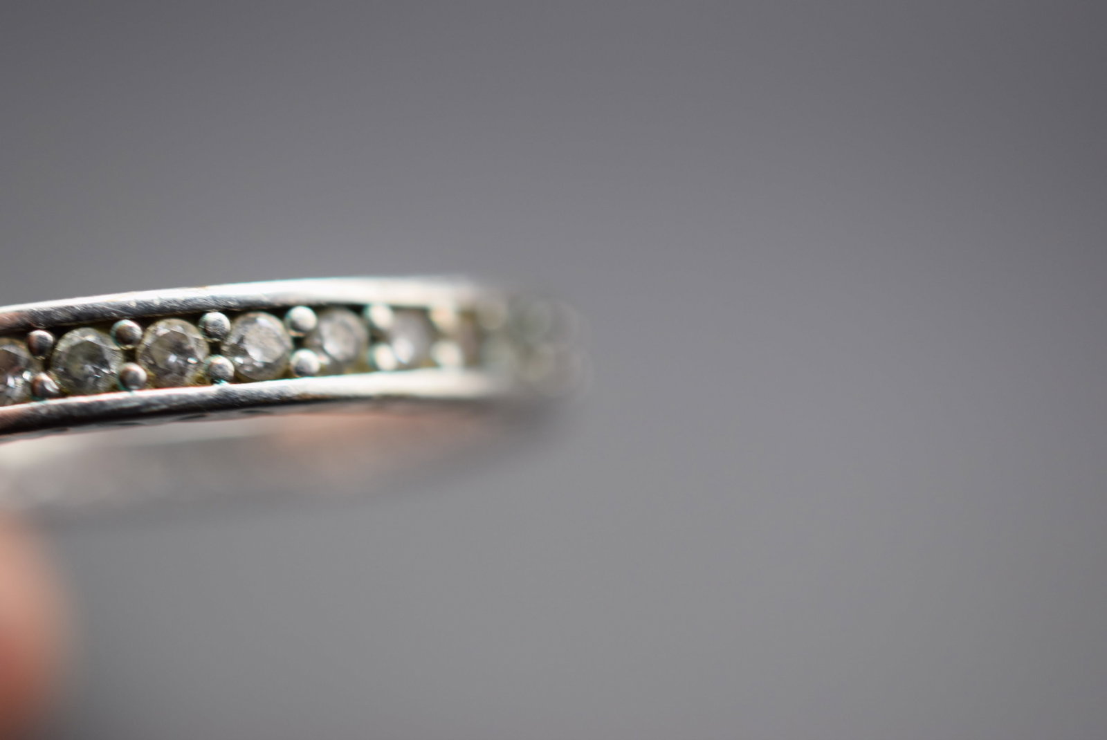 Eternity Ring Vintage Sterling Size 8.75 Lot HK 423 (1 of 2)