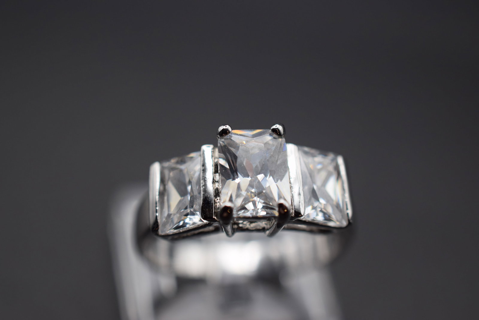 Ring Vintage Sterling Lot HK 461: Ring Vintage Sterling Size 8