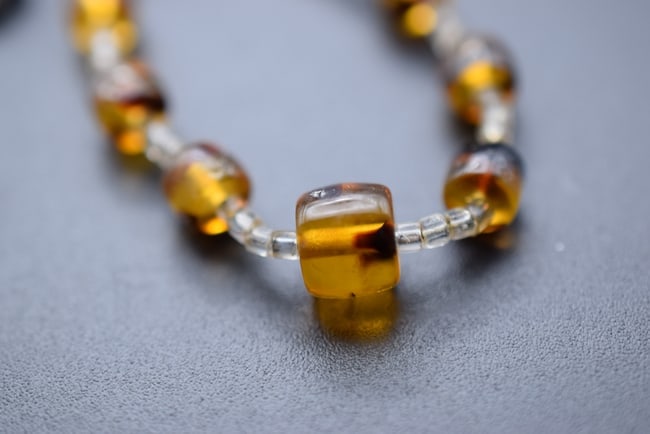 Delicate Beaded Glass Necklace Lot EH 511 (1 of 2)