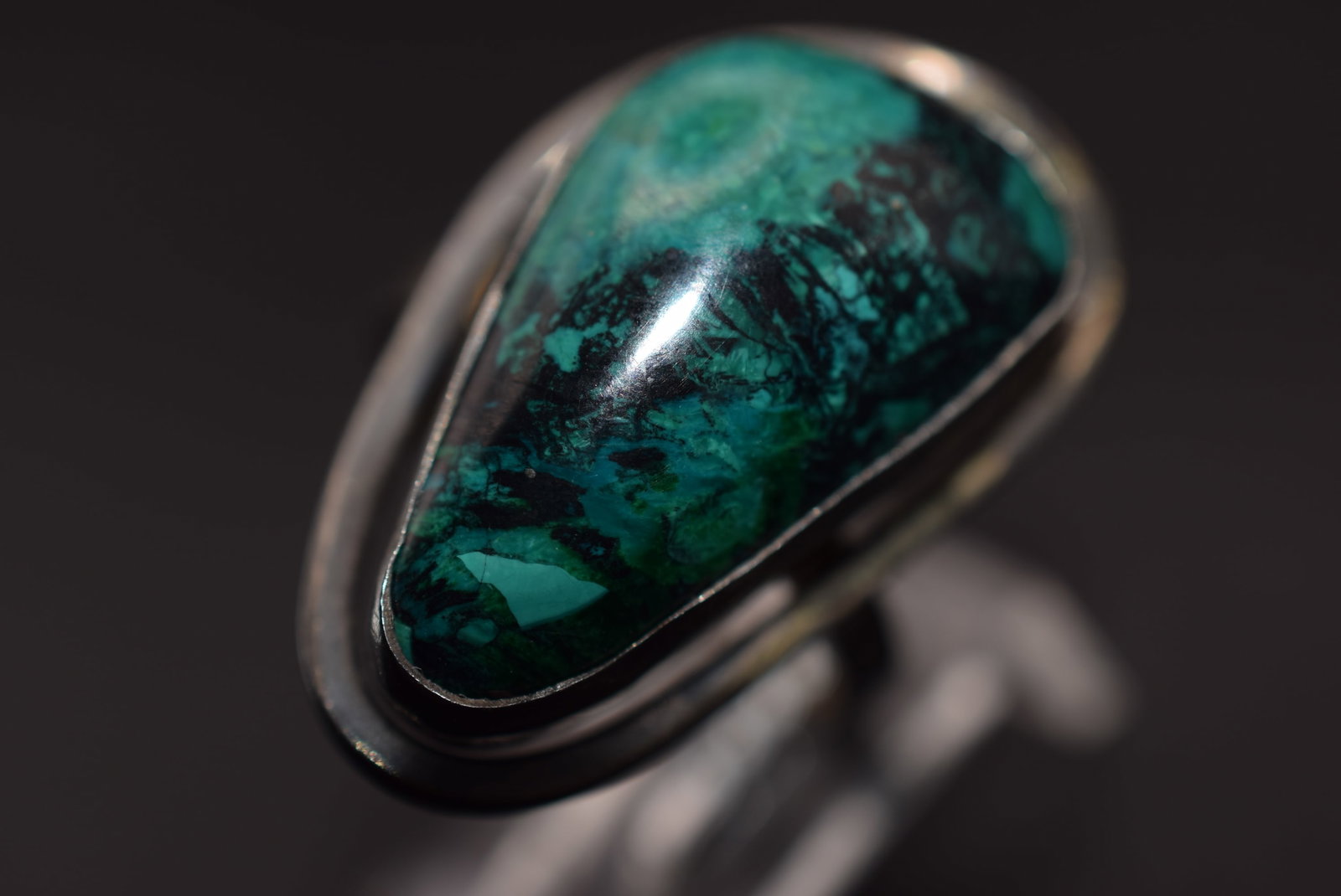 Stone Huge Ring Vintage Sterling Size 7.5 also one size sizeable Lot HK 528: Stone Huge Ring Vintage Sterling Size 7.5 also one size sizeable