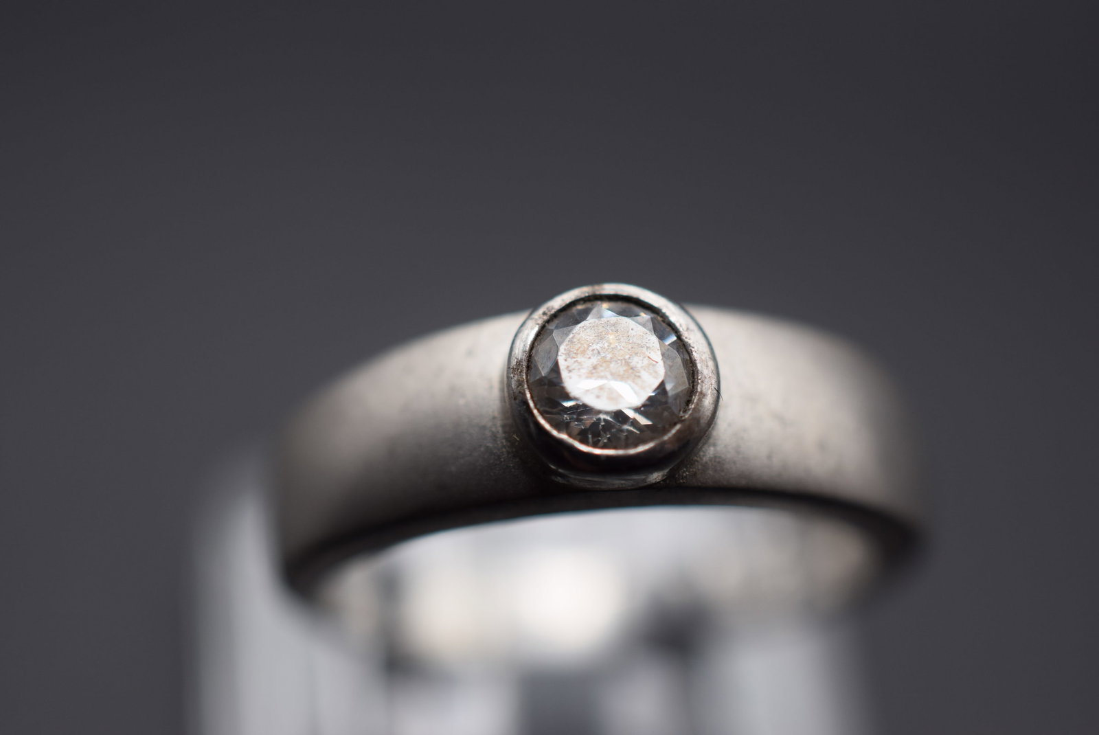Brushed Sterling Ring Vintage Sterling Size 6 Lot HK 540 (1 of 2)