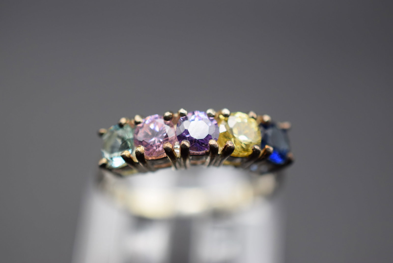 Sparkling Beauty Ring Vintage Sterling Size 5.75Lot HK 562: Sparkling Beauty Ring Vintage Sterling Size 5.75