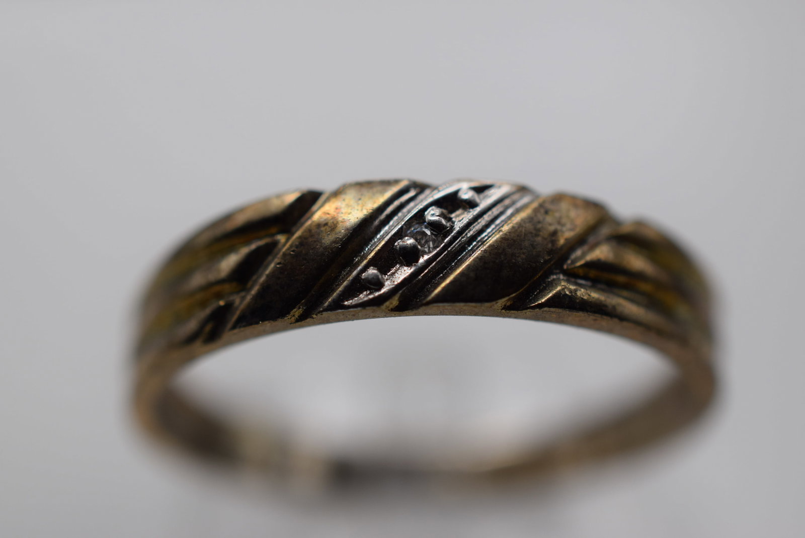 Band Ring Vintage Sterling 1970's Lot HK 784: Band Ring Vintage Sterling 1970's signed 925