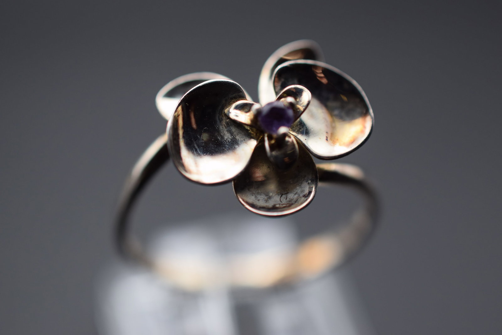 Flower Beauty Sterling Silver 925 Vintage Ring Size 10 Lot EH 791 (1 of 2)