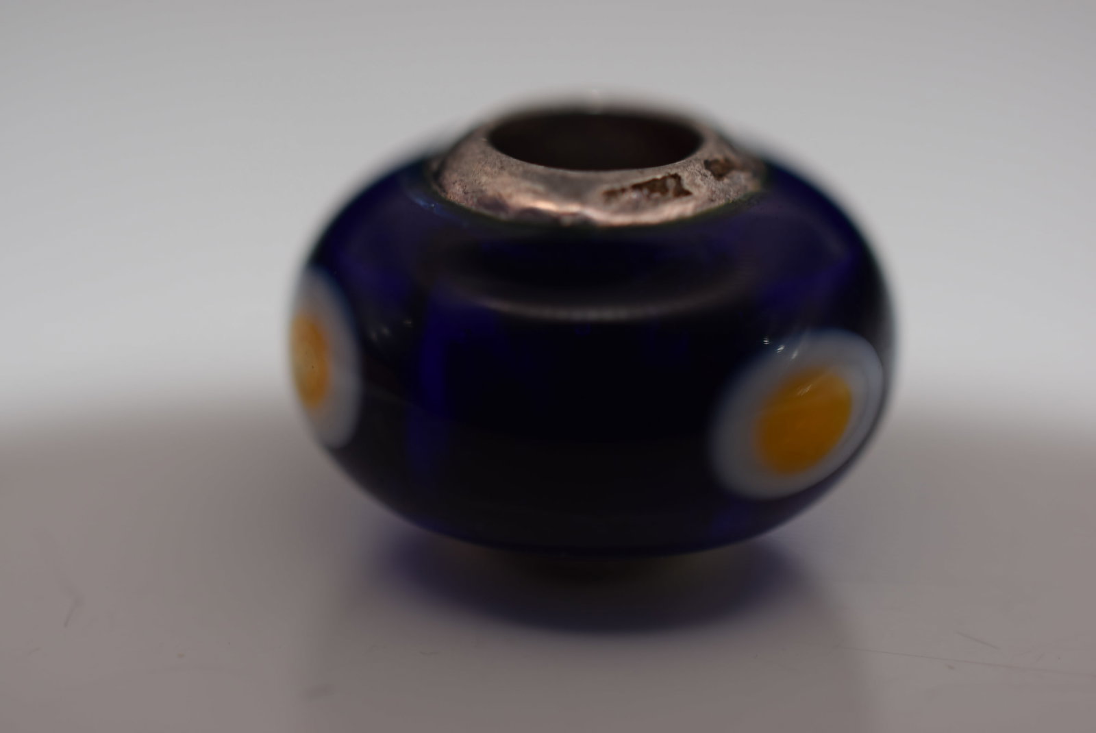 Blown Glass Sterling Charm for Chamilia Pandora Kranz Story Lot HK 1099: Blown Glass Sterling Charm for Chamilia Pandora Kranz Story