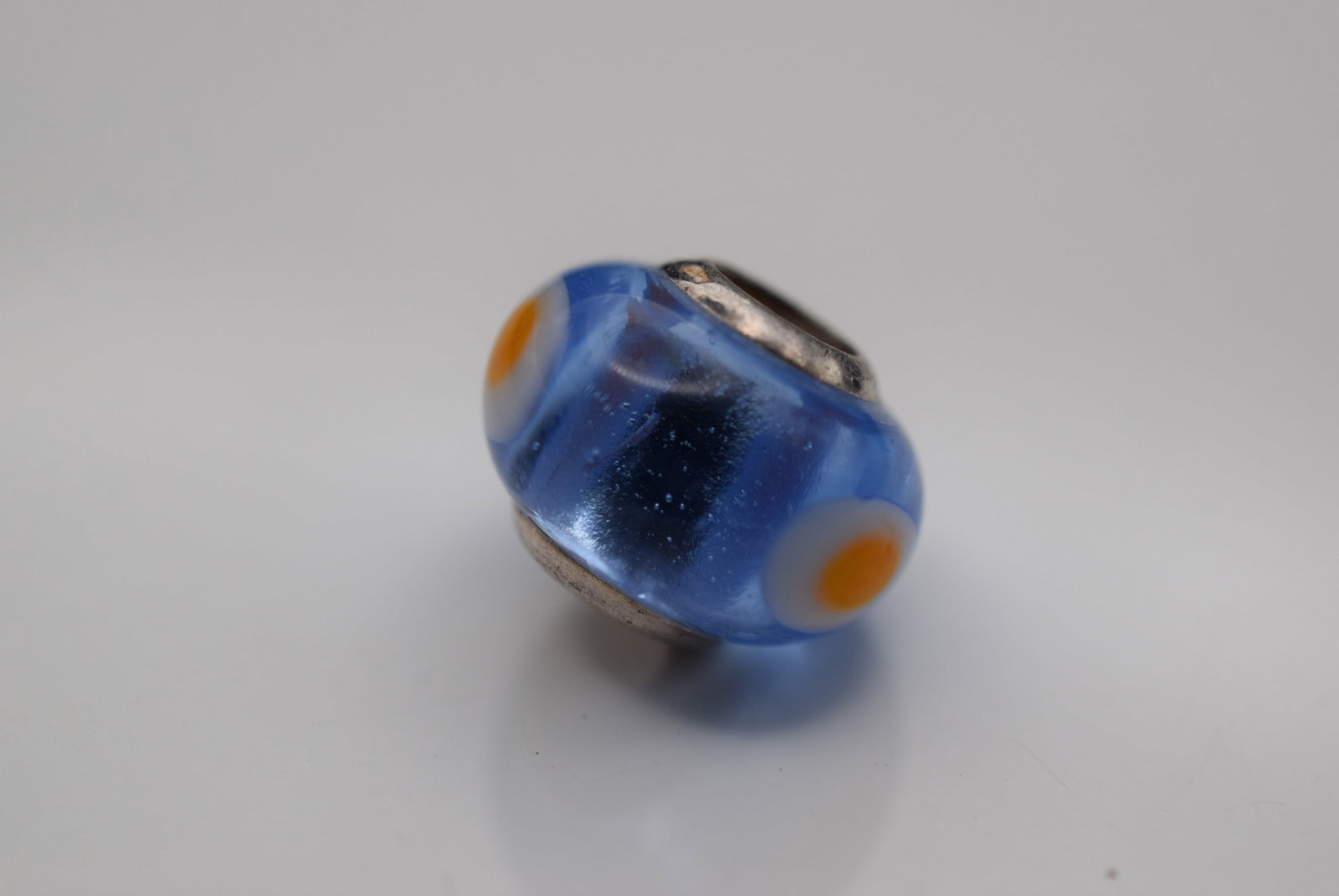 Blown Glass Sterling Charm for Chamilia Pandora Kranz Story Lot HK 1100: Blown Glass Sterling Charm for Chamilia Pandora Kranz Story