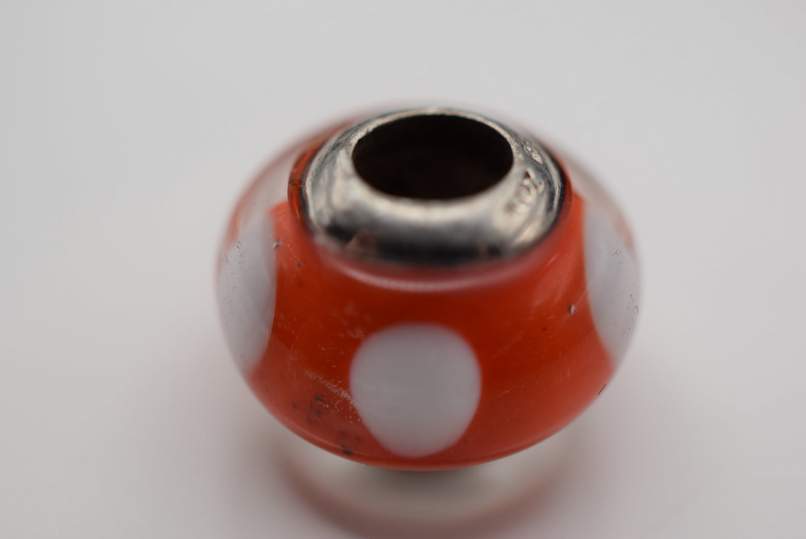 Blown Glass Sterling Charm for Chamilia Pandora Kranz Story Lot HK 1105: Blown Glass Sterling Charm for Chamilia Pandora Kranz Story