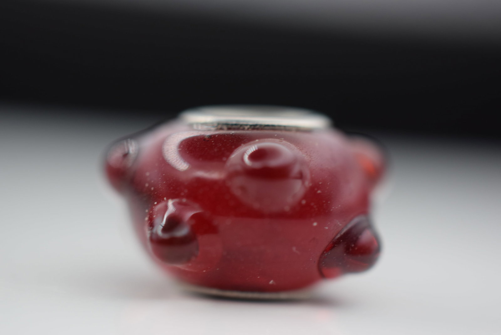 Blown Glass Sterling Charm for Chamilia Pandora Kranz Story Lot HK 1122: Blown Glass Sterling Charm for Chamilia Pandora Kranz Story