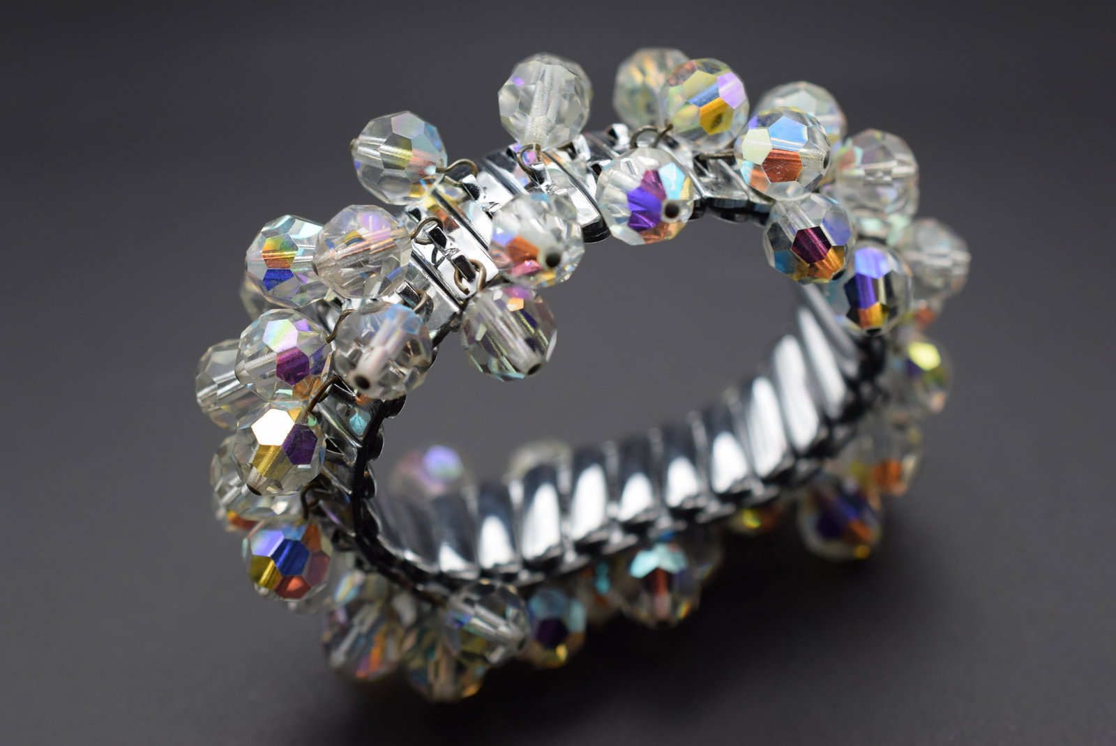 1940's Stretch Crystal Bracelet Vintage Lot EH 1149 (1 of 2)