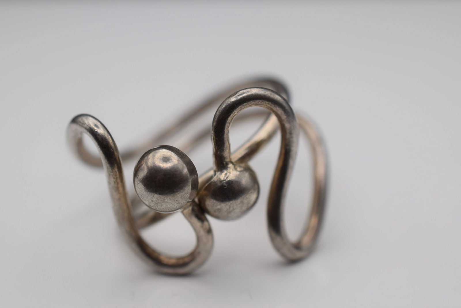 Sterling Silver Modernist Ring Size 6.5 Lot Fi 99 (1 of 2)
