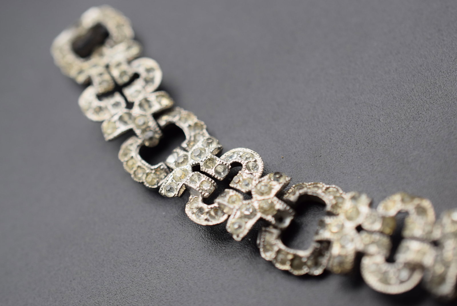 Rhinestone Bracelet Vintage 1940's Lot Fi 128 (1 of 3)