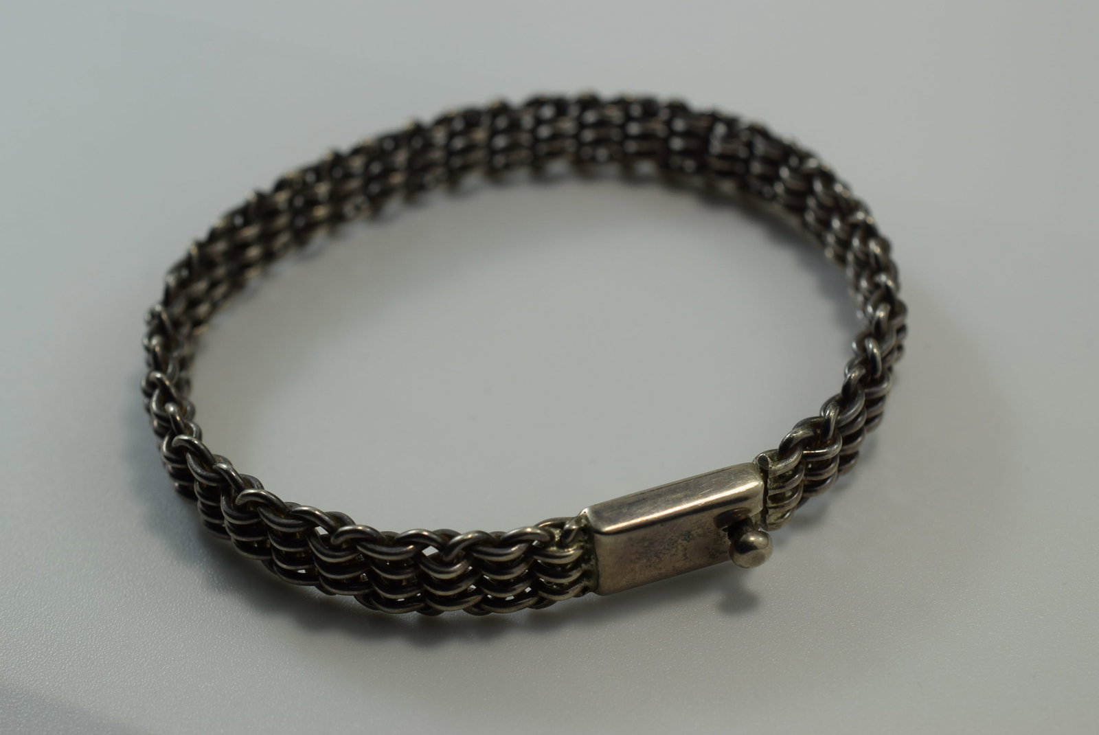 Braided Clasped Sterling Heavy Bracelet 23 Grams Lot IL 252 (1 of 3)