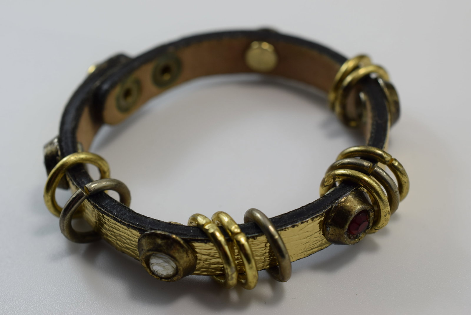Rhinestone Belt Bracelet 1970's Vintage Lot IL 263: Rhinestone Belt Bracelet 1970's Vintage