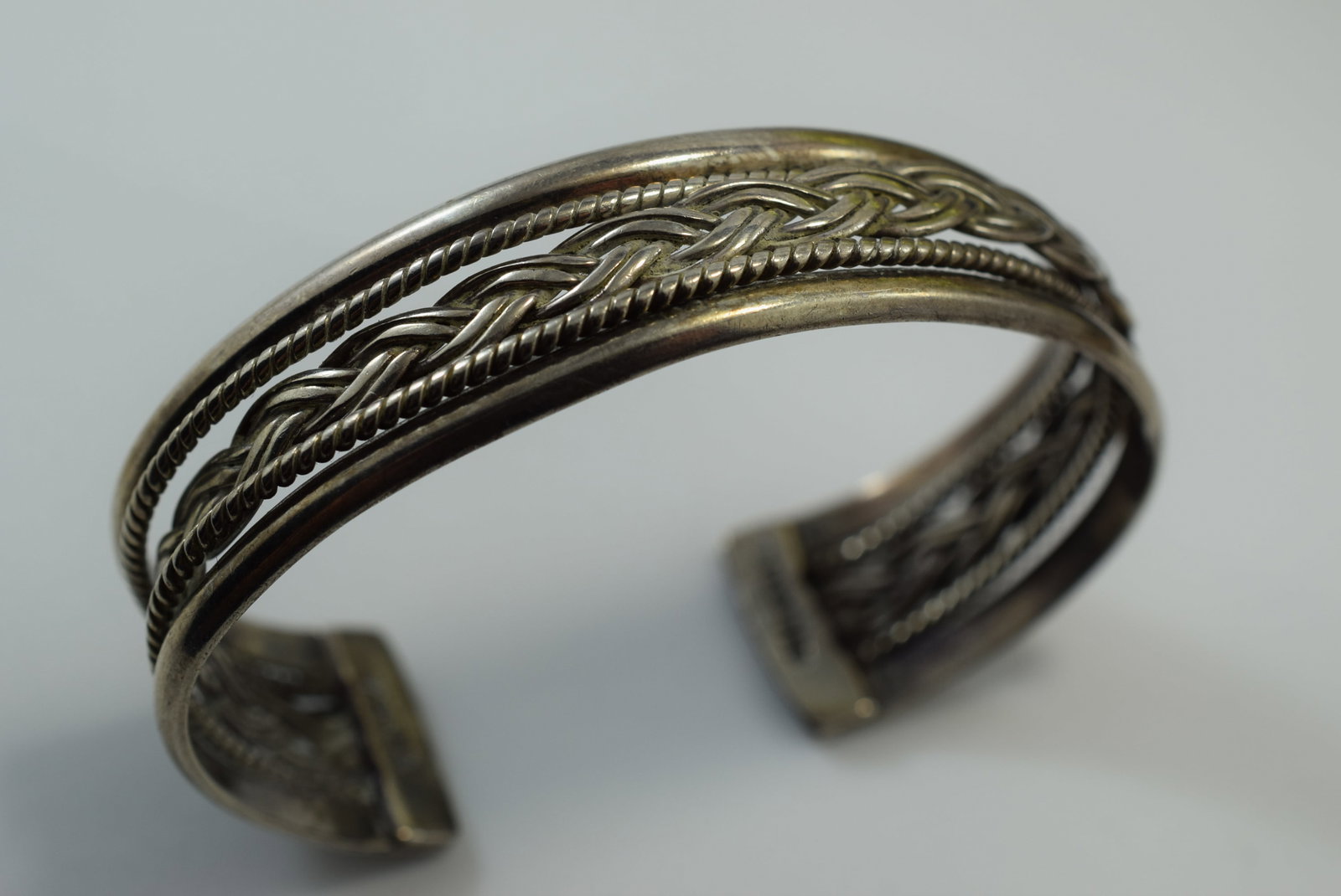Braided Sterling 29 Gram Bracelet Lot IL 274 (1 of 2)