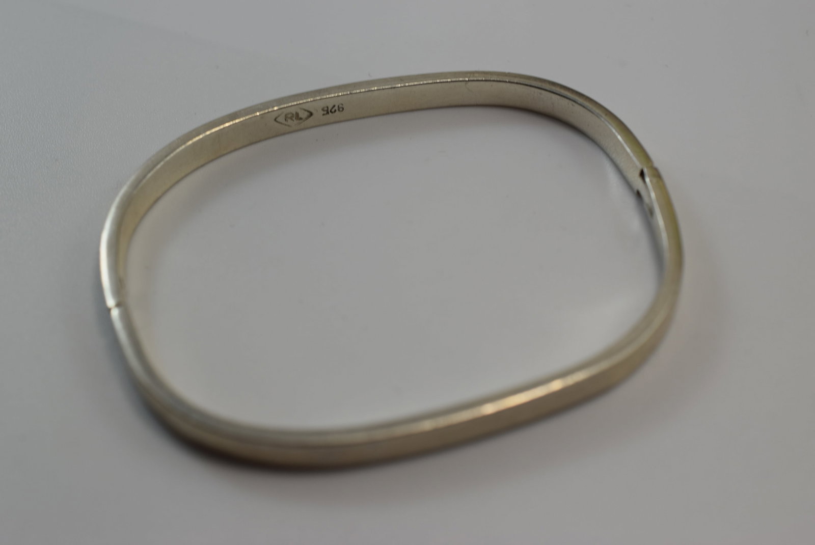 Thick Hinged Bracelet 925 RL Sterling Lot IL 277 (1 of 4)