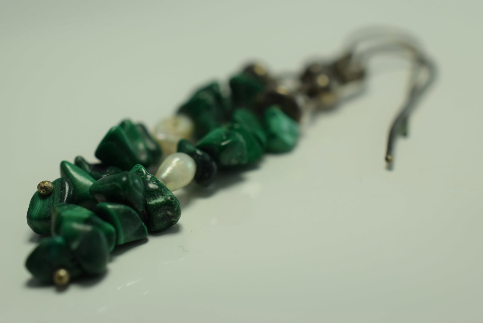 Malachite Pierced Earrings Lot IL 316 (1 of 3)