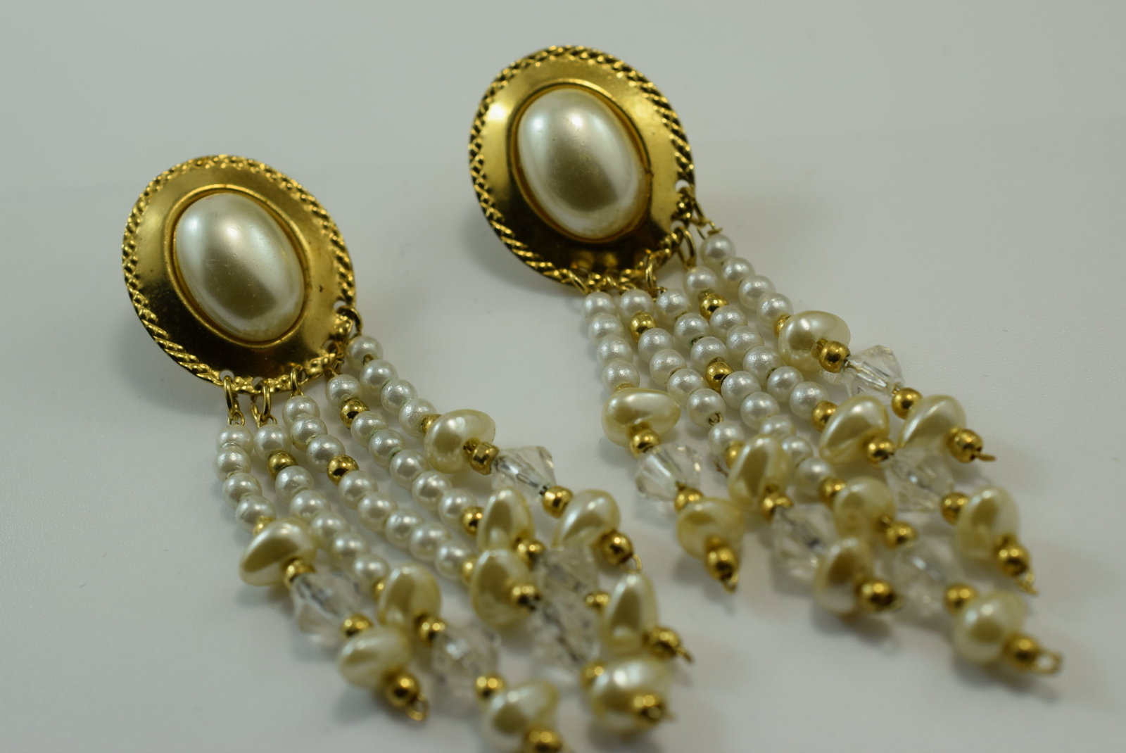 Pierced Earrings 2 3/4" Long Lot IL 321: Pierced Earrings 2 3/4" Long