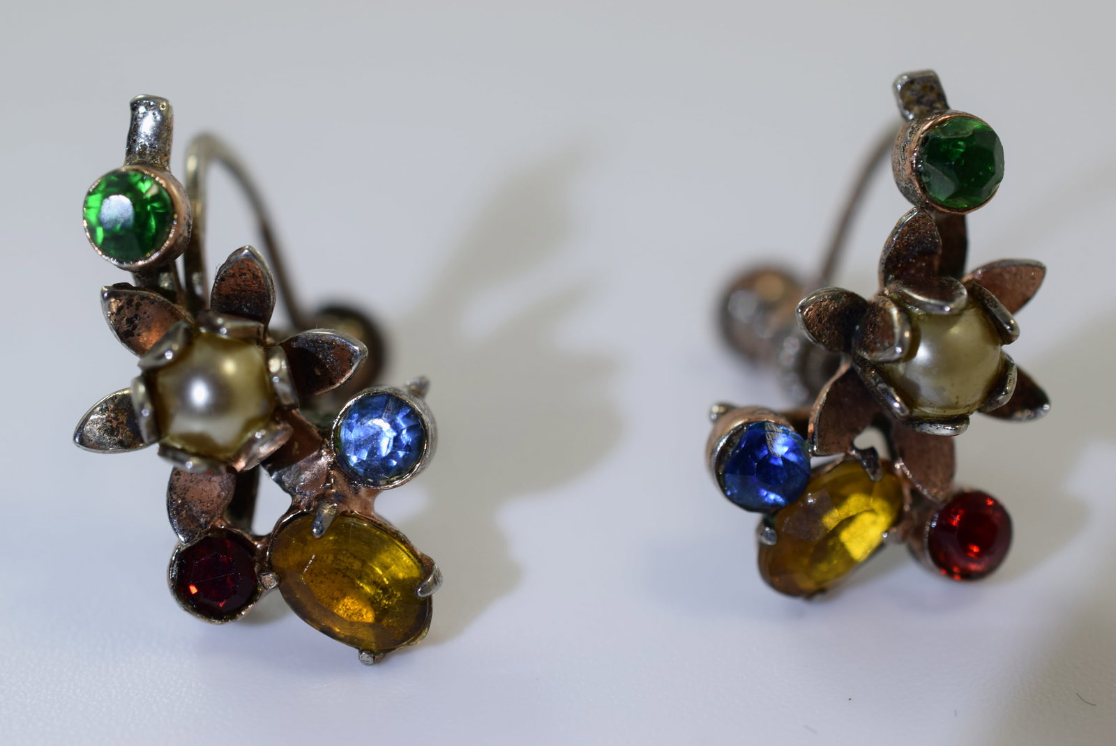 Sterling Signed Screw Back Earrings Vintage 1940's Lot IL 387: Sterling Signed Screw Back Earrings Vintage 1940's