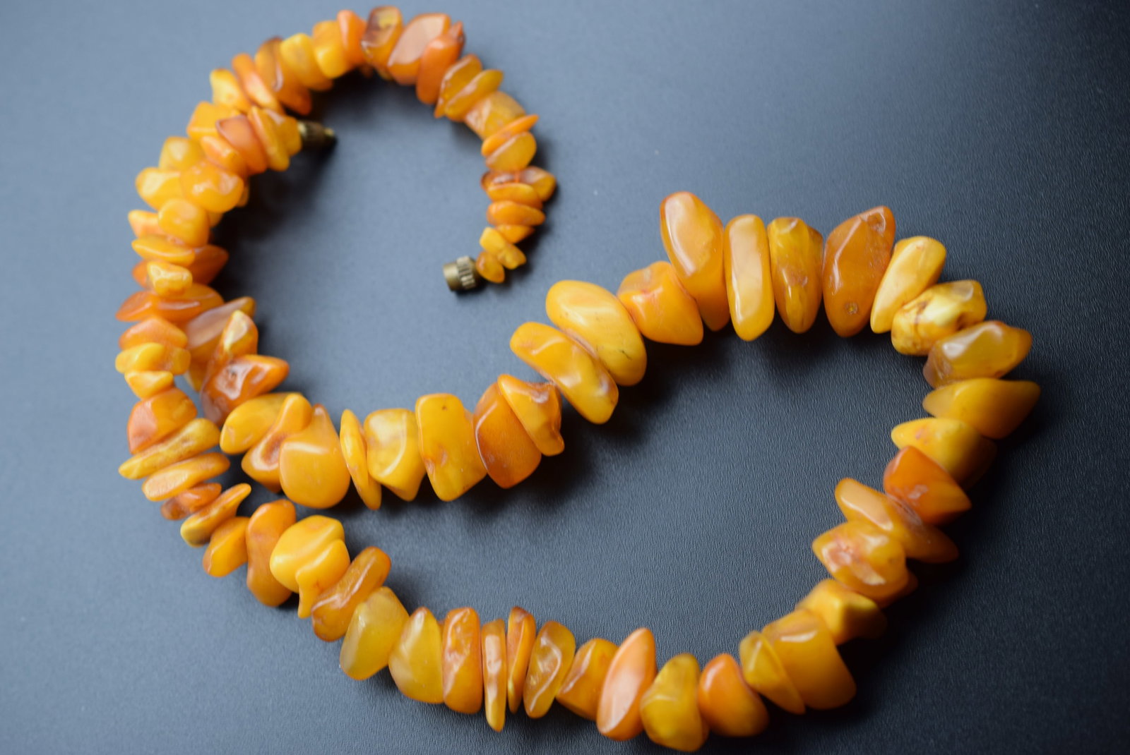 Polished Genuine Amber Necklace Vintage Lot#CF 434 (1 of 7)
