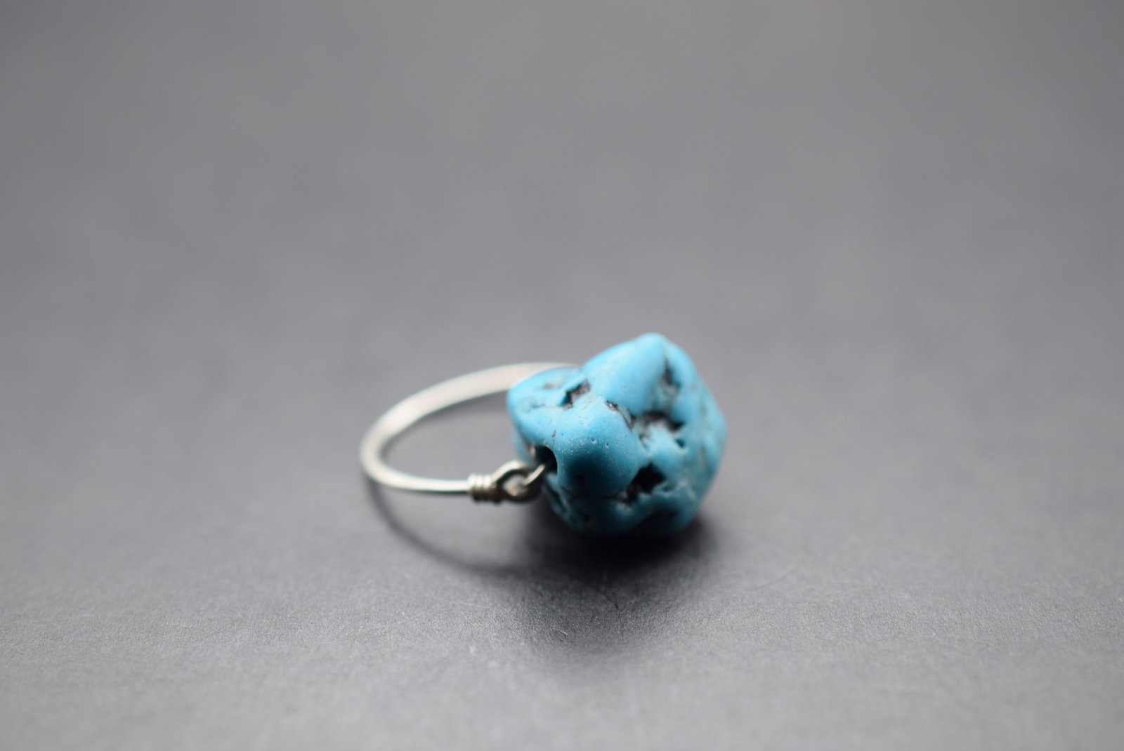 Turquoise Nugget Ring Size 7 Lot 502 (1 of 2)