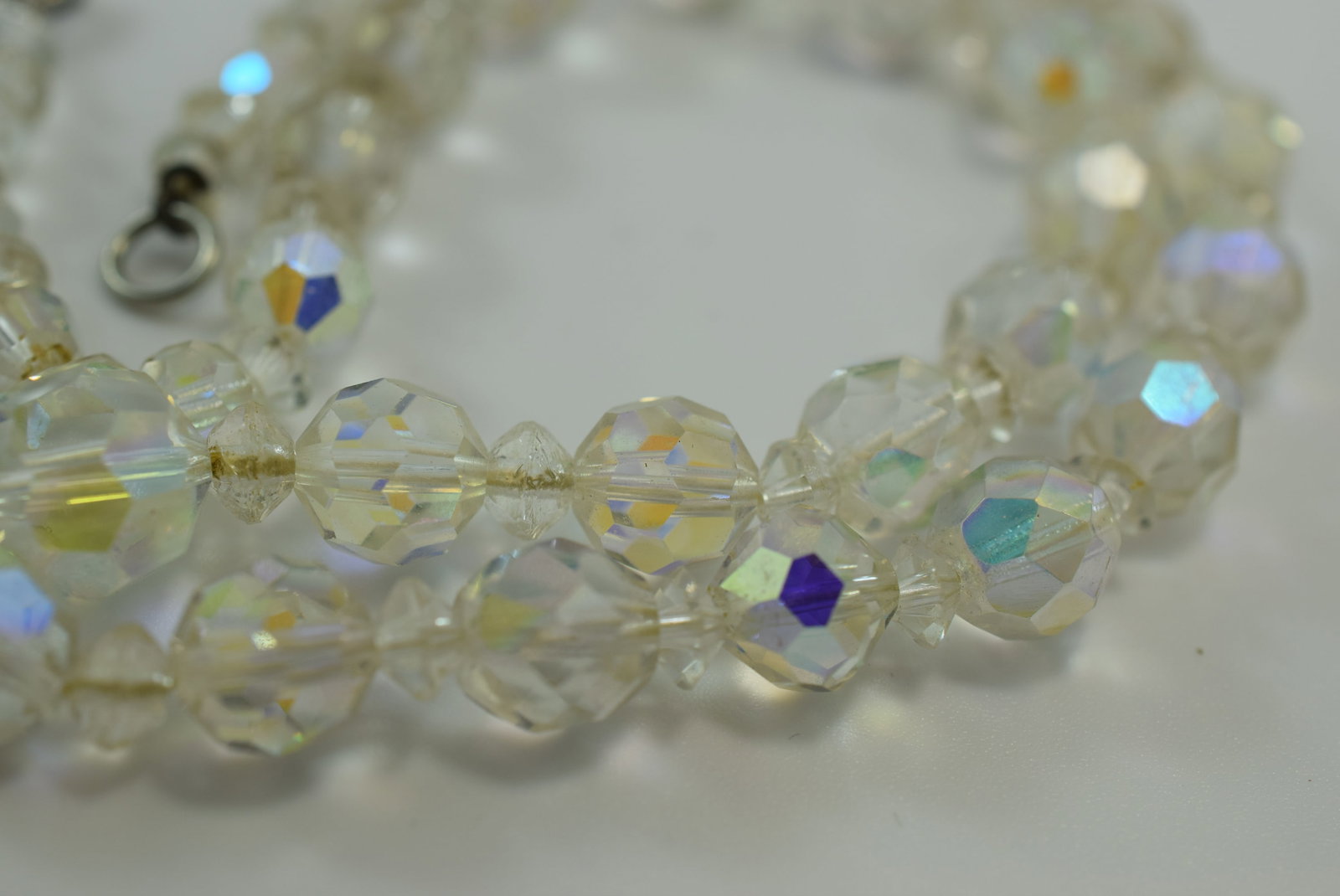 Crystal Necklace 1940's Vintage 15" long Lot IL 510 (1 of 2)