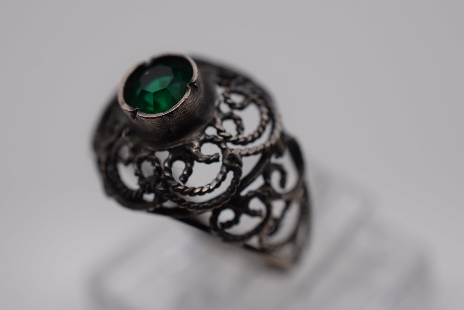 Filigree Sterling Silver 925 Ring Size 4 Lot Fi 576: Filigree Sterling Silver 925 Ring Size 4