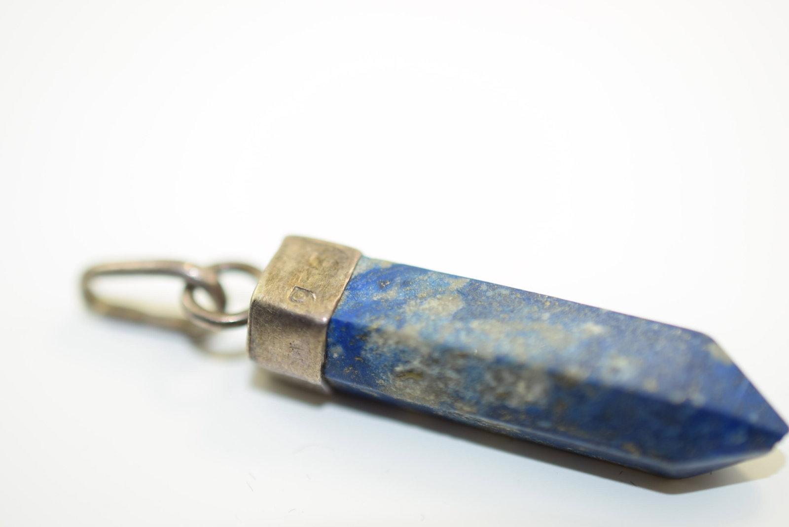 Lapis 950 Sterling Silver Vintage Pendant 1 1/2" Lot IL 594 (1 of 3)