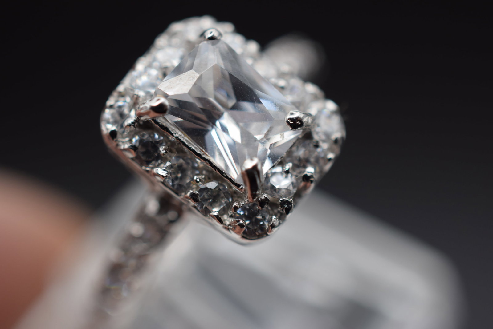 Eternity CZ Solitaire Beauty Sterling Silver 925 Ring Size 6 Lot Fi 658 (1 of 3)