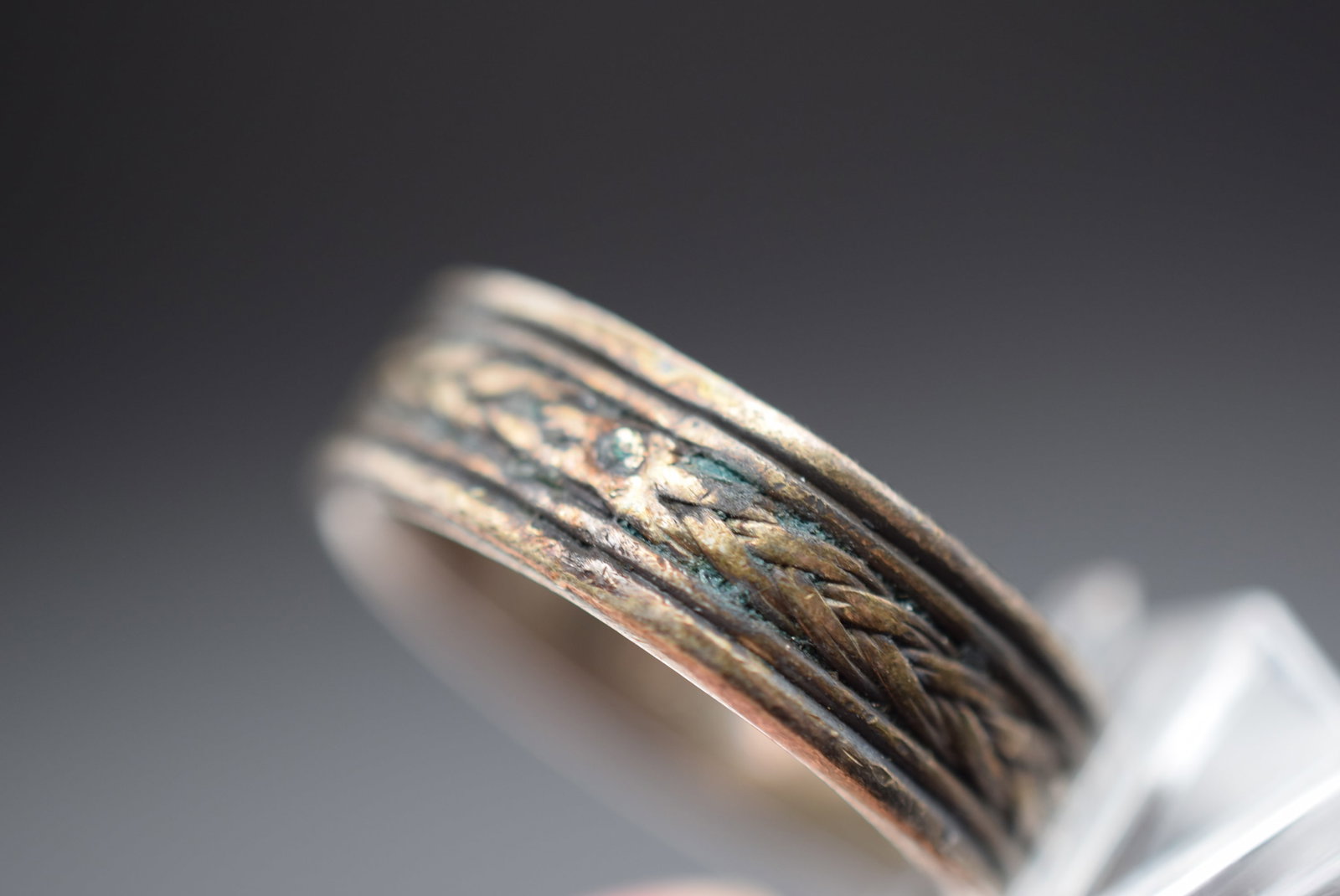 Raised Braided Sterling Silver 925 Ring size 9.75 Lot Fi 662: Raised Braided Sterling Silver 925 Ring size 9.75