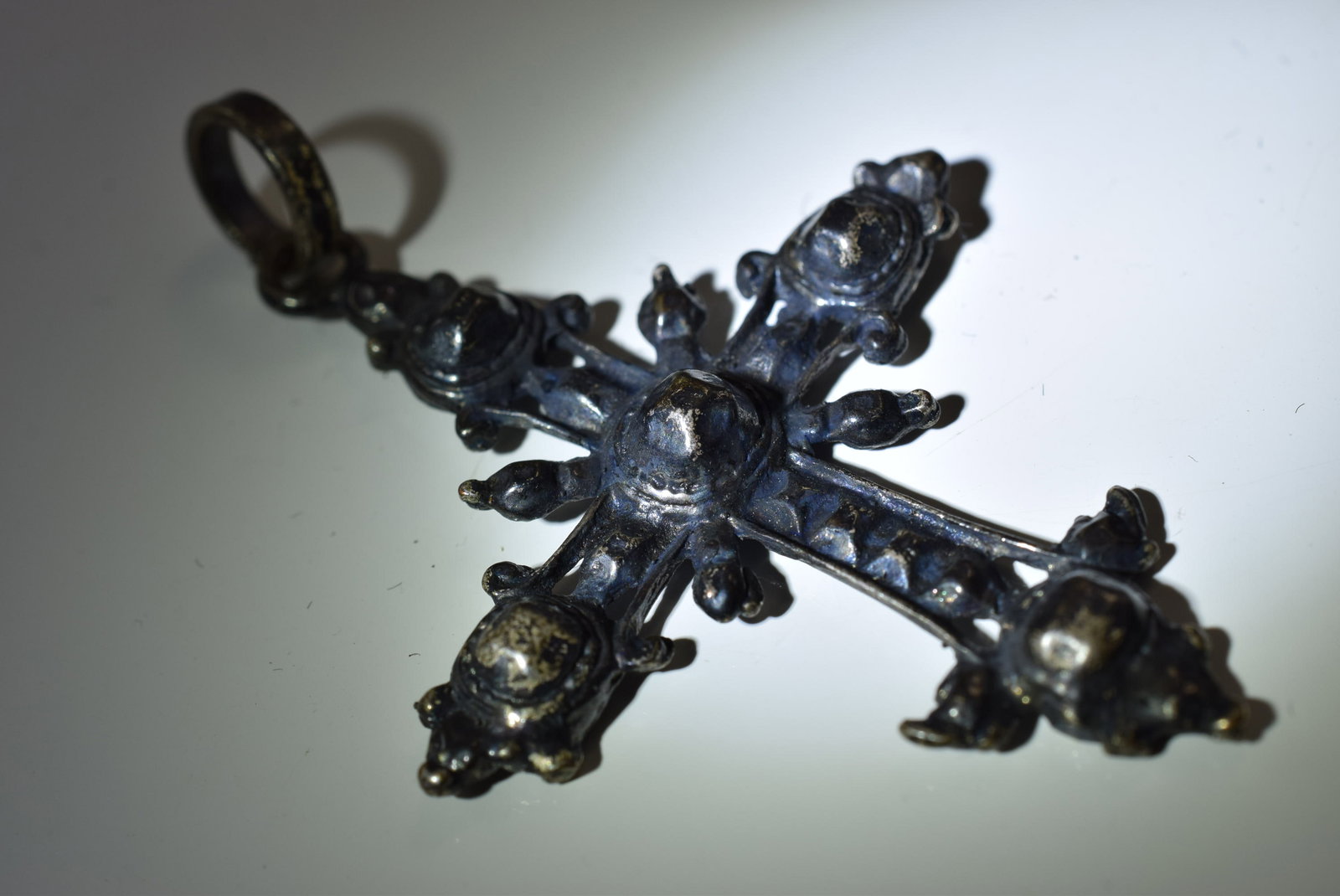 Edwardian Maltese Cross Pendant Sterling Vintage Lot IL 670 (1 of 4)