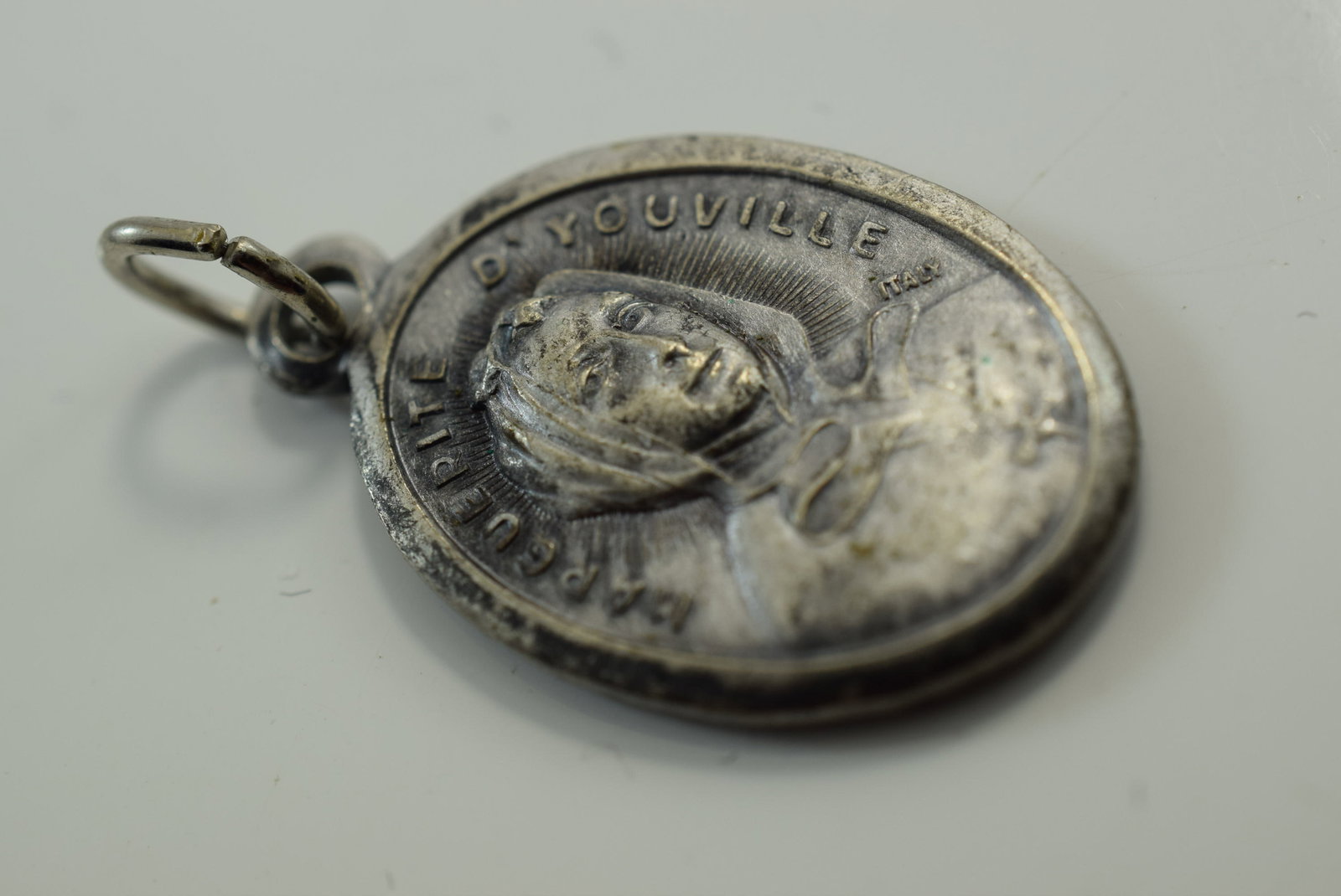 Marguerite D'Youville Eternal Father Religious Medal Vintage 1" Lot IL 683 (1 of 3)